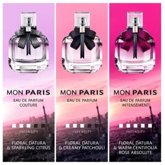 Yves Saint Laurent Mon Paris EDP Fruity Floral Red Musk-Mini7.5ml,0.25oz-BOX-NEW - Picture 10 of 15